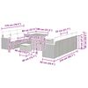 vidaXL Gartensofa-set 10 pcs Beige Poly-Rattan
