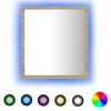 vidaXL LED-Badspiegel Sonoma-Eiche 40x8,5x37 cm Acryl