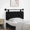 vidaXL H&auml;ngevorderseite Wandmontiert Schwarz 110 x 55 x 7 cm Samt