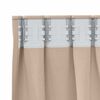 vidaXL Verdunkelungs-Vorh&auml;nge mit Ringen 2 pcs Taupe 260 x 140 cm