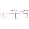 vidaXL Hochbeet mit Einsatz Braun 120x45x25 cm Massivholz Tanne