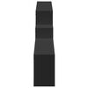 vidaXL Wandschrank 158x18x53 cm Schwarz Holzwerkstoff