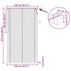 vidaXL Venetianer Jalousie Dunkelbraun mit Muster 213 x 120 cm PVC
