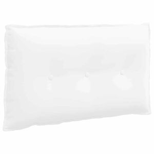 vidaXL R&uuml;ckenkissen Wei&szlig; 80 x 19 x 50 cm Stoff