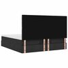 vidaXL Ottoman-Bett mit Matratze & LEDs Schwarz 180x200 cm Stoff