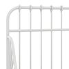 vidaXL Ausziehbett Wei&szlig; Metall 80x130/200 cm
