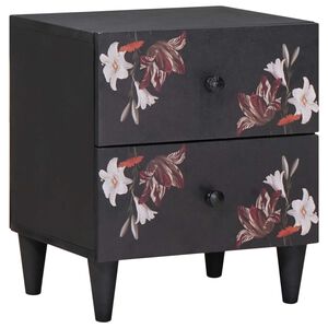 vidaXL Nachttisch Braun 40 x 33 x 46 cm Massivholz Mango