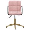 vidaXL Esszimmerst&uuml;hle 4 Stk. Drehbar Rosa Samt