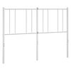 vidaXL Ersatz-Kopfteil Metall Wei&szlig; 135 cm