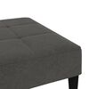 vidaXL Schlafsofa 2-Sitzer mit Hocker Dunkelgrau Mikrofasergewebe