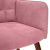 vidaXL Schaukelstuhl Rosa Samt