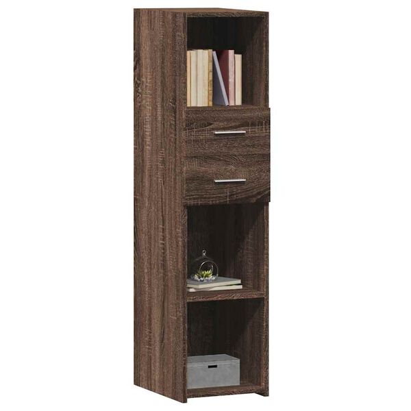 vidaXL Highboard Braun Eichen-Optik 30x42,5x124 cm Holzwerkstoff