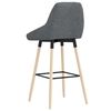 vidaXL Barhocker 2 Stk. Dunkelgrau Stoff
