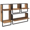 vidaXL Wandregal-Set 4 stk. Altholz 65 x 25 x 30 cm Holzwerkstoff