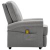 vidaXL Massagesessel Hellgrau Stoff