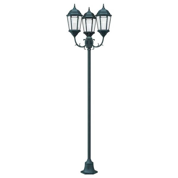 vidaXL Garten-Licht Vintage geb&uuml;rstetes Gr&uuml;n 57 x 49 x 241 cm