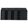 vidaXL 20-tlg. Handtuch-Set Schwarz und Grau Baumwolle