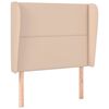 vidaXL Kopfteil mit Ohren Cappuccino-Braun 83x23x118/128 cm Kunstleder