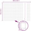 vidaXL Eurozaun Gr&uuml;n 1 x 10 m PVC-beschichtetes Eisen
