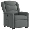 vidaXL Relaxsessel mit Aufstehhilfe Dunkelgrau Stoff