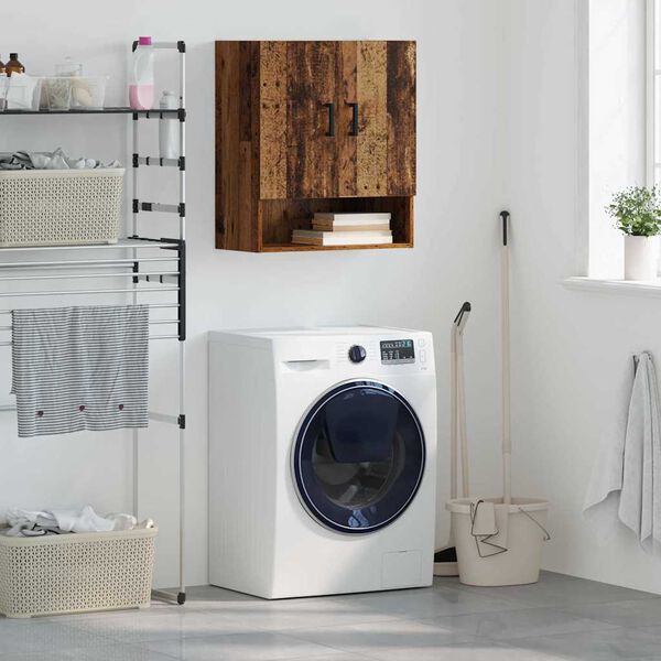 vidaXL Wandschrank Wandmontiert Altholz 60 x 31 x 70 cm Holzwerkstoff