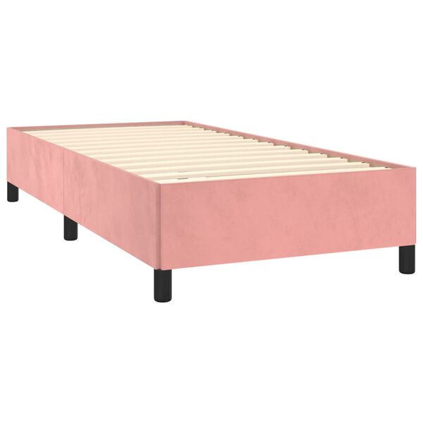 vidaXL Bettgestell Rosa 90x200 cm Samt