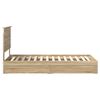 vidaXL Aufbewahrungsbett Sonoma-Eiche 90 x 190 cm Holzwerkstoff