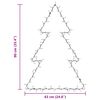 vidaXL Weihnachtsbeleuchtung Weihnachtsbaum-Silhouette 115 LEDs