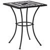 vidaXL Mosaik-Bistrotisch Schwarz und Wei&szlig; 60 cm Keramik