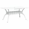 vidaXL Garten Essgruppe 5 pcs Wei&szlig; Aluminium