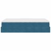 vidaXL Ottoman-Bett mit Matratze Dunkelblau 120x200 cm Samt