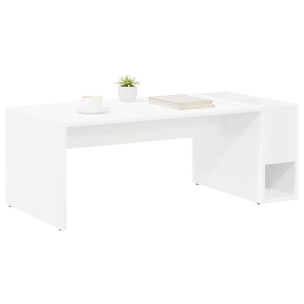 vidaXL Couchtisch Wei&szlig; 101,5 x 50 x 37 cm Holzwerkstoff