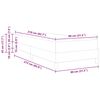 vidaXL Boxspringbett mit Matratze Hellgrau 80 x 210 cm Stoff