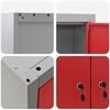vidaXL Werkzeugschrank-Set 5 pcs Rot Pulverbeschichteter Stahl