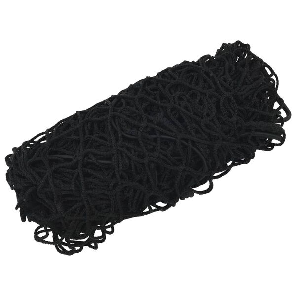 vidaXL Anh&auml;ngernetz mit Gummiseil Schwarz 3x3 m PP