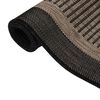 vidaXL Outdoor-Teppich Flachgewebe 100x200 cm Dunkelbraun