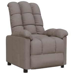 vidaXL Relaxsessel Taupe Stoff