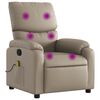 vidaXL Massagesessel Cappuccino-Braun Kunstleder