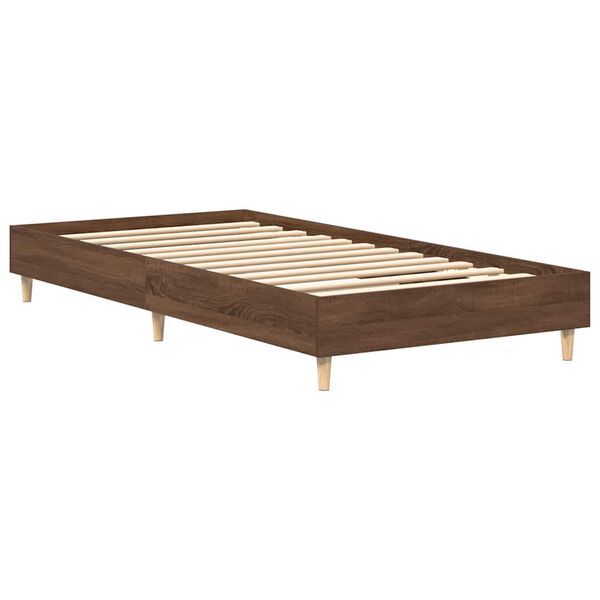 vidaXL Bettgestell ohne Matratze Braun Eichen-Optik 90x190 cm