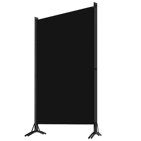 vidaXL 3-tlg. Raumteiler Schwarz 260x180 cm