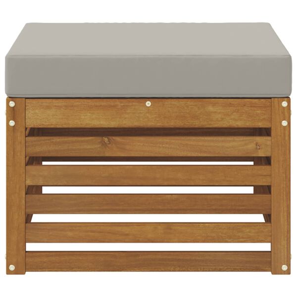 vidaXL Outdoor-Fu&szlig;hocker Massivholz Akazie Natur