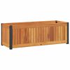 vidaXL Pflanzk&uuml;bel 80x30x27,5 cm Massivholz Akazie und Stahl