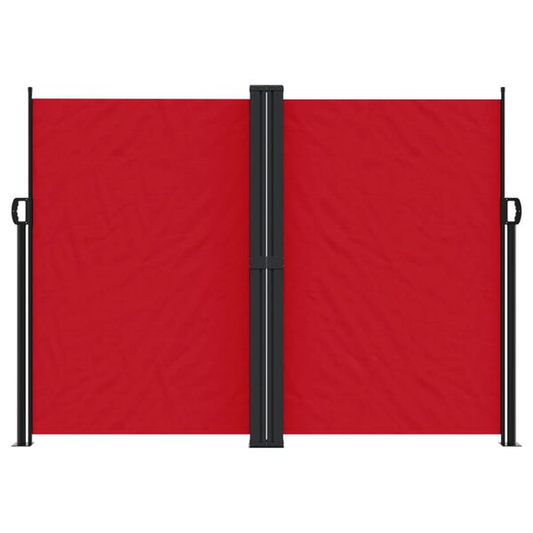 vidaXL Seitenmarkise Ausziehbar Rot 180x600 cm