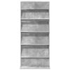 vidaXL Magazinregal Beton Grau 70 x 41 x 156 cm Holzwerkstoff