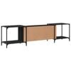 vidaXL TV-Schrank Schwarz 203x37x50 cm Holzwerkstoff