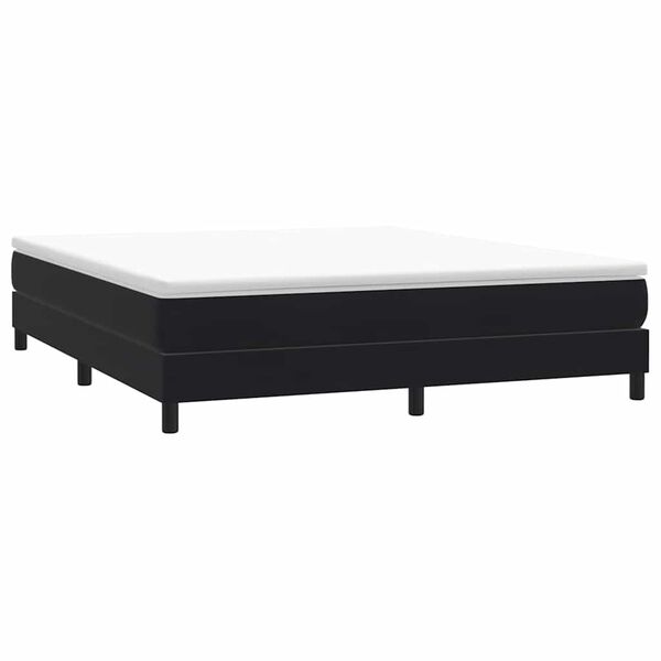 vidaXL Boxspringbett ohne Matratze Schwarz 180x220 cm Samt