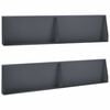 vidaXL St&uuml;tzmauer 4 stk. 100 x 12 x 30 cm Stahl Anthrazit