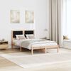 vidaXL Bettrahmen Schwarz 120 x 200 cm Massives Kiefernholz