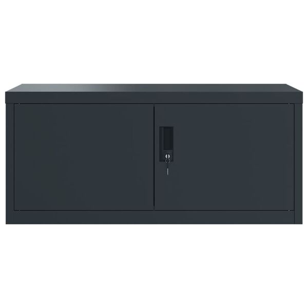 vidaXL Aktenschrank Anthrazit 90x40x220 cm Stahl