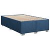 vidaXL Boxspringbett mit Matratze Blau 120x190 cm Stoff